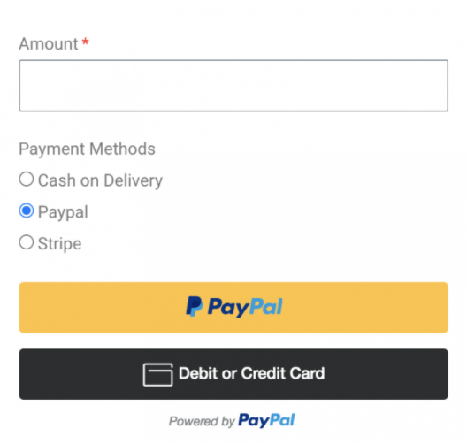 WordPress Form with Payment Option