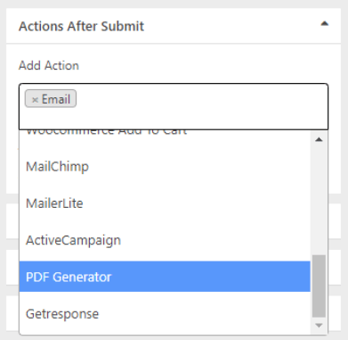 WordPress Forms to PDF