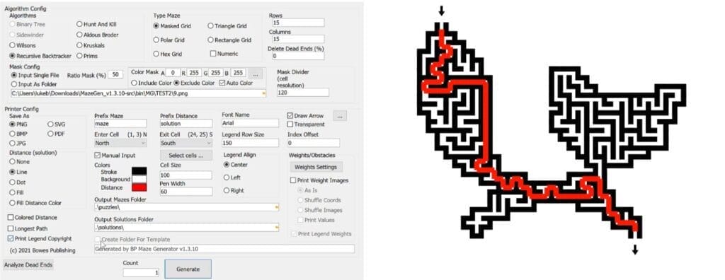 Advanced Maze Puzzle Generator