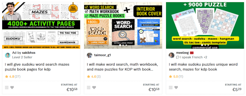 Fiverr Maze Books