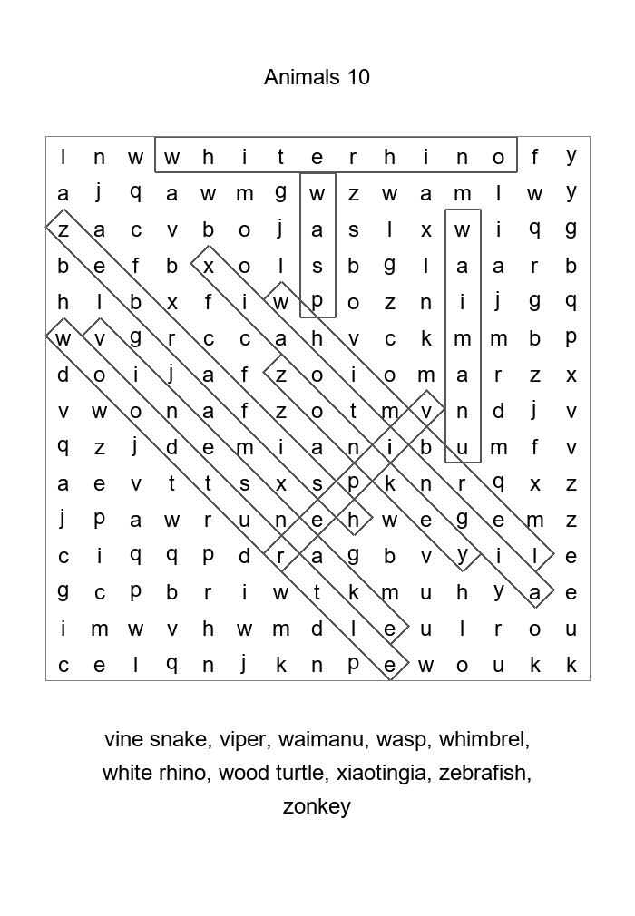 Free Word Search Puzzle Generators