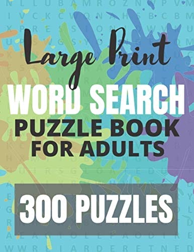 best large print word search book