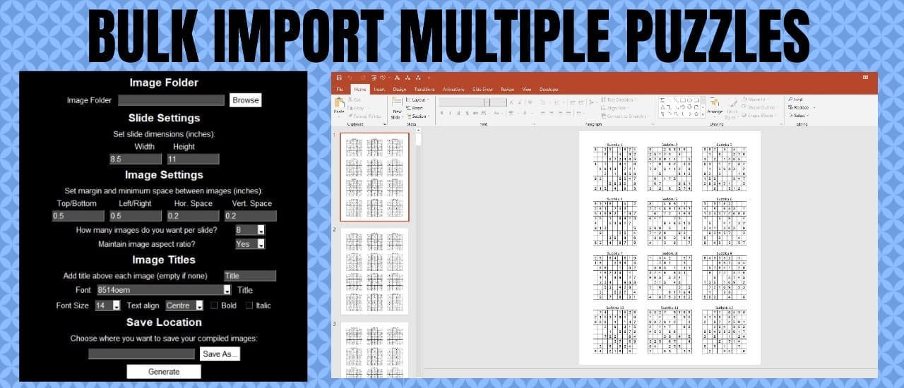 Batch Import Multiple Puzzles Into PowerPoint KDP Guide