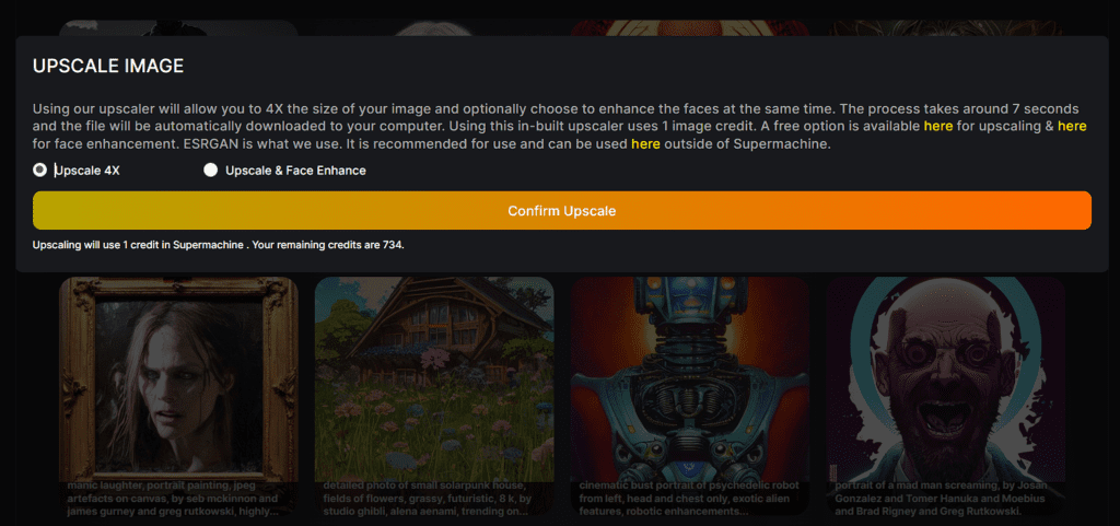 Supermachine Upscaling
