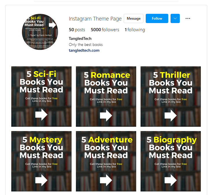 ChatGPT and Audible Instagram