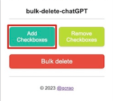ChatGPT Bulk Delete