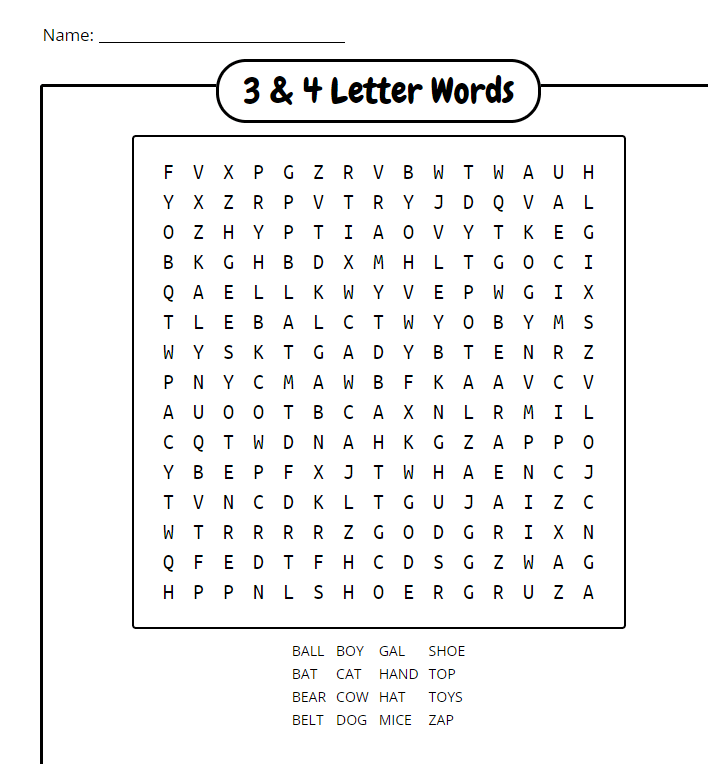 Free Puzzle Generator for KDP Word Search