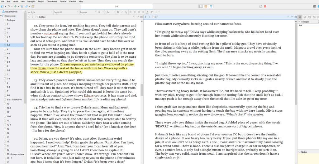 Free Software for Writers Scrivener