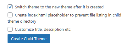 Child Theme Creator by Orbisius